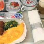 「エミレーツ航空」エコノミークラスの機内食(朝食)