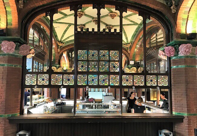 バルセロナ「カタルーニャ音楽堂」にあるカフェ