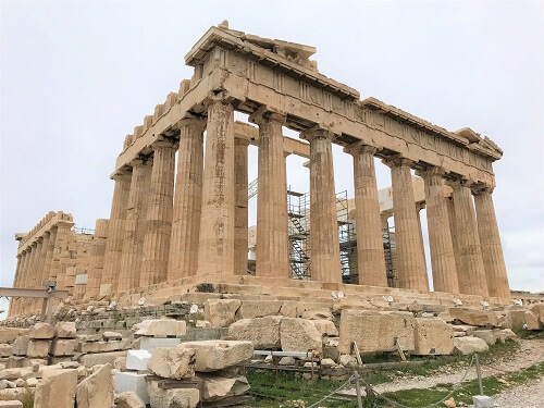 ギリシャ「アテネ」にある「パルテノン神殿」の風景