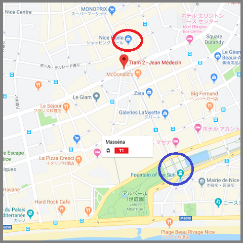 南フランス ニースのトラム1号線と2号線の違いについて解説 トリップガイド