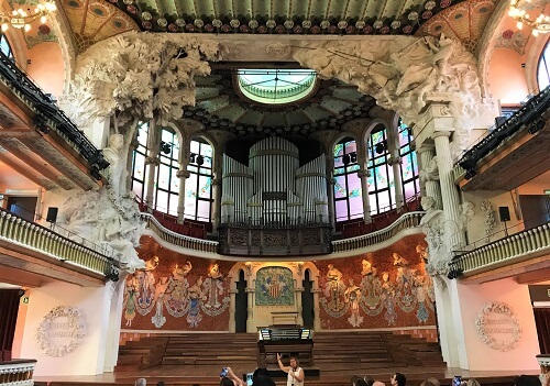 「バルセロナ」の世界遺産「カタルーニャ音楽堂」