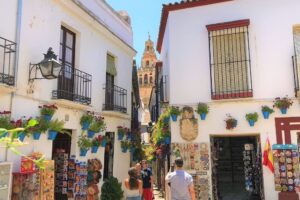 スペイン「コルドバ」花の小道の風景