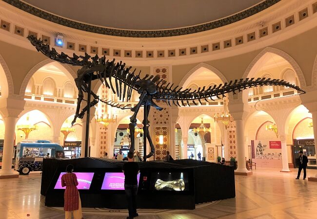 「ドバイモール」の恐竜博物館