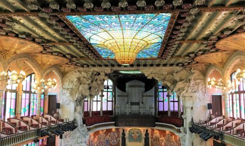 スペイン「バルセロナ」の世界遺産「カタルーニャ音楽堂」