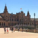 スペイン「セビリア」にある、「スペイン広場」の風景