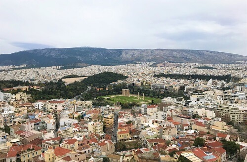 アテネ「アクロポリス」展望台からの眺め