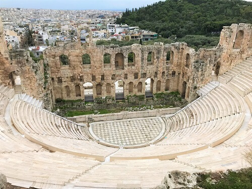アテネにある劇場「ヘロド アッティコス音楽堂」