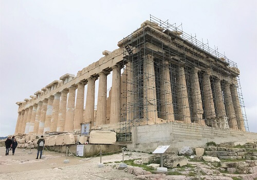 アテネ「パルテノン神殿」の風景
