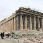 「アテネ」にある「パルテノン神殿」の風景