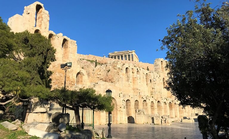 「アテネ」にある「アクロポリス」の風景